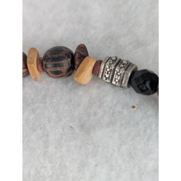 Vintage Chico's necklace 2" pendant necklace 27- 20 .5" GUCEarthy assorted beads - Picture 5 of 7